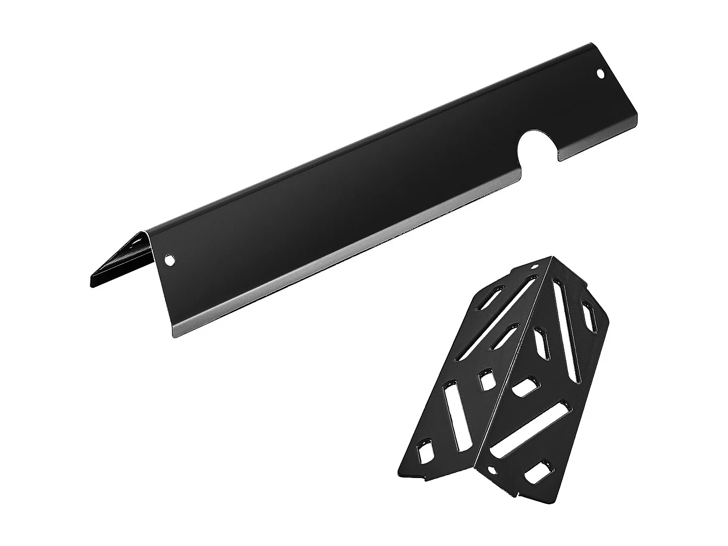 Barre Cache-brûleur et Diffuseur SucceBuy de Chaleur pour Barbecue 8PCs, Déflecteur de Graisse pour Brûleur 43,5 cm, pour Weber Genesis II 310, 315, 335, 340