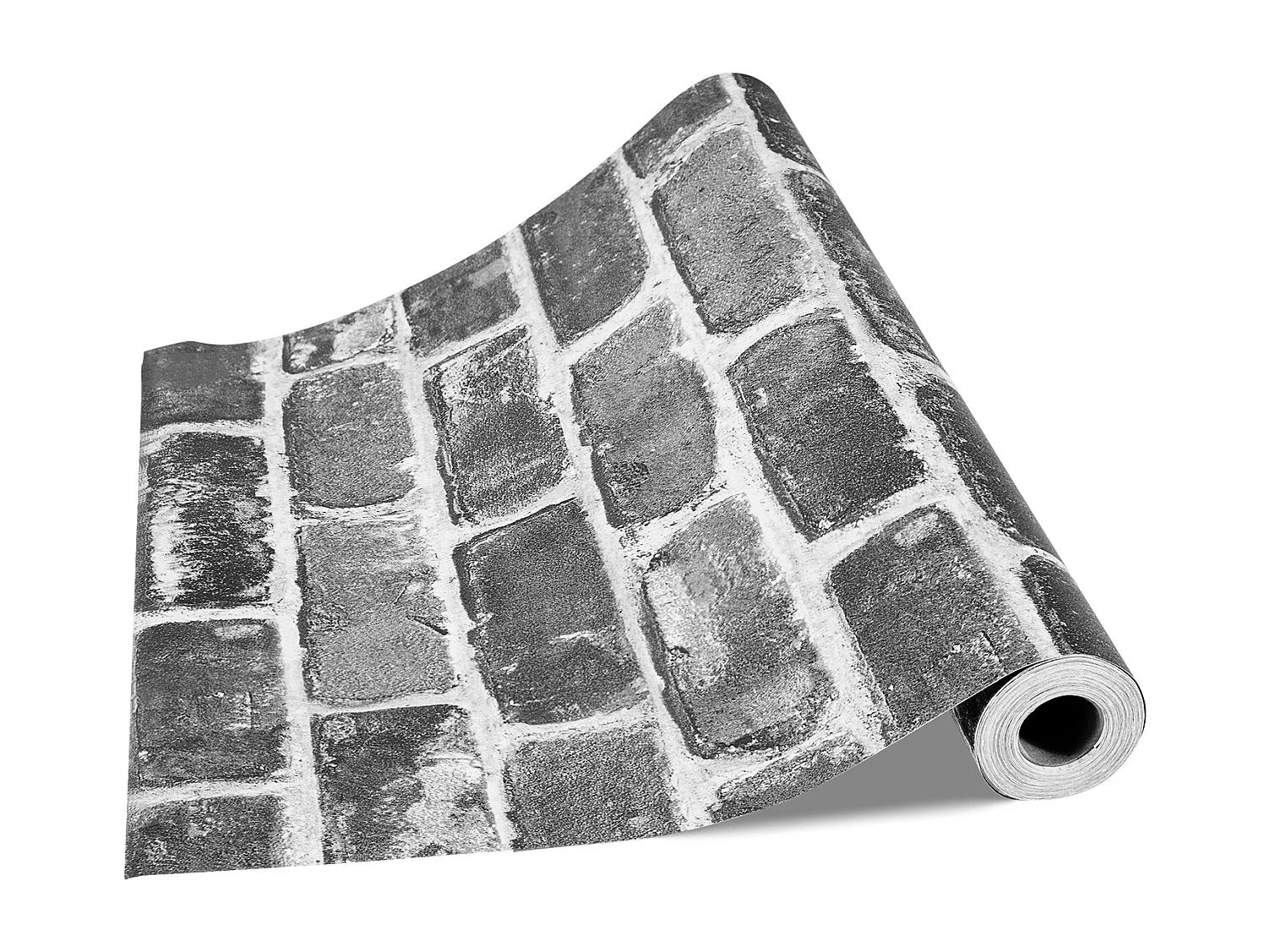 Papel Pintado Adhesivo de Pared SucceBuy, 45 cm x 10 m, Rollo de Papel Pintado Autoadhesivo en Vinilo, Motivo Ladrillo Gris, para Revestimiento de Pared