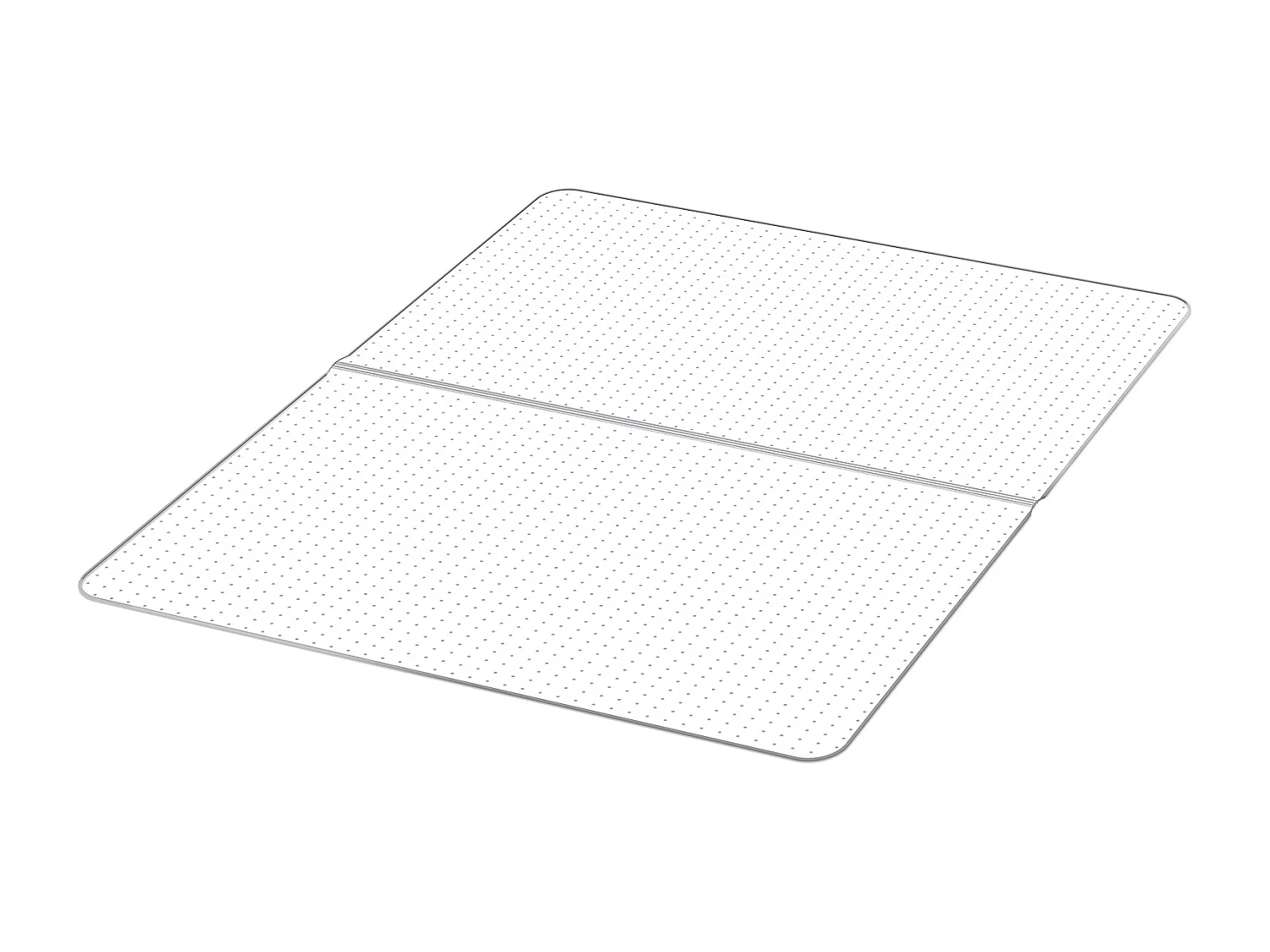 Alfombrilla de Silla de Oficina SucceBuy de 152,4 x 116,8 cm, Protector de Suelo para Alfombra de Pelo Corto, Transparente, Antideslizante y Fácil de Limpiar