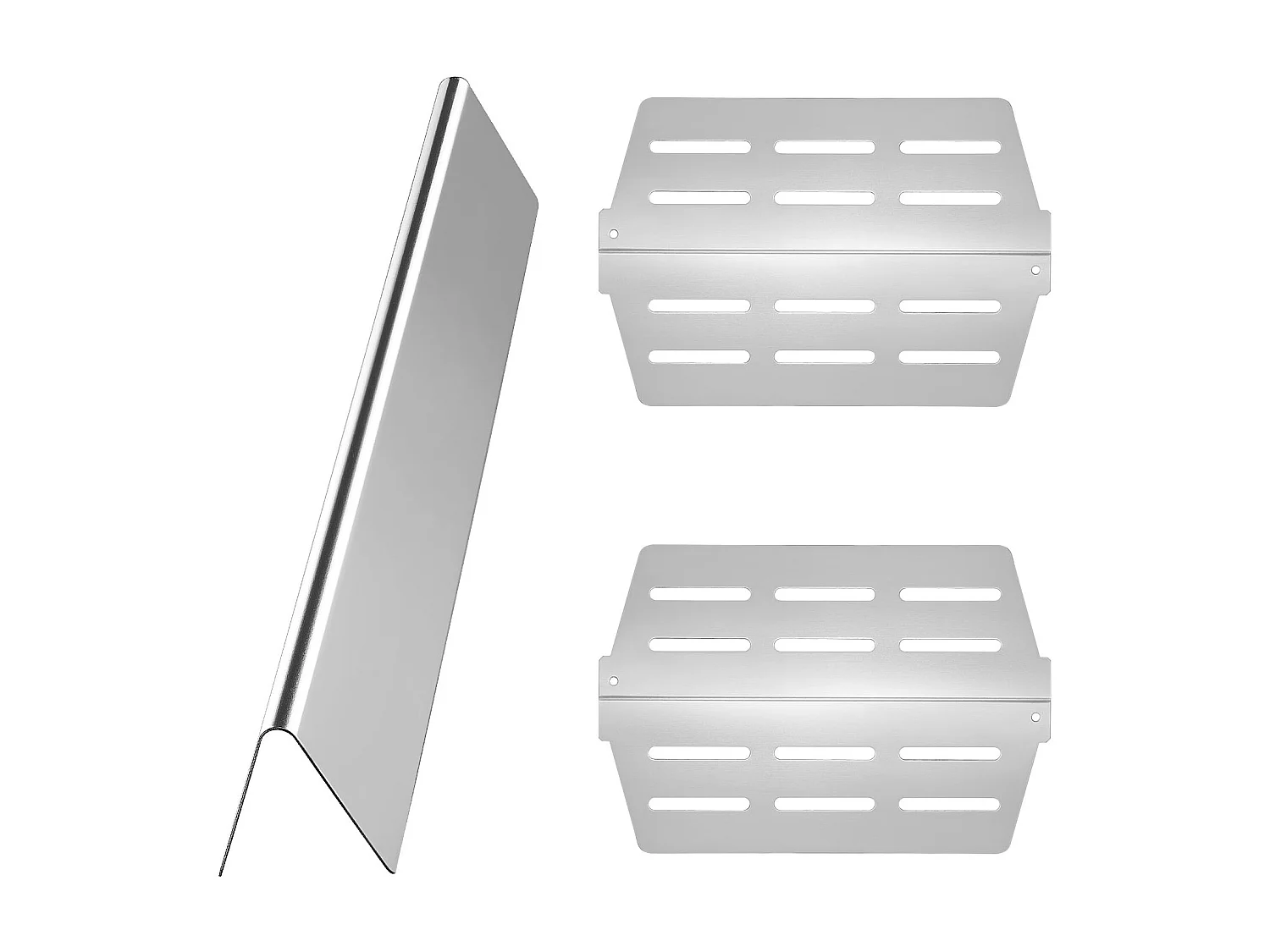 Barres Cache-brûleurs et Diffuseur SucceBuy de Chaleur pour Barbecue 7PCs, Déflecteur de Graisse pour Brûleur 44,6 cm, pour Barbecues Weber Genesis Série 300