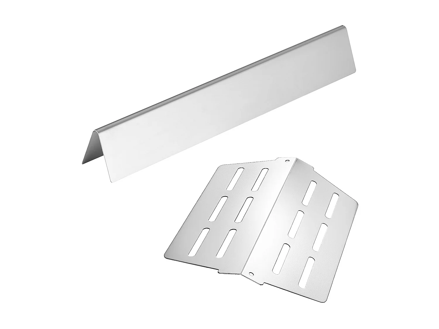 Barres Cache-brûleurs et Diffuseur SucceBuy de Chaleur pour Barbecue 7PCs, Déflecteur de Graisse pour Brûleur 44,6 cm, pour Barbecues Weber Genesis Série 300