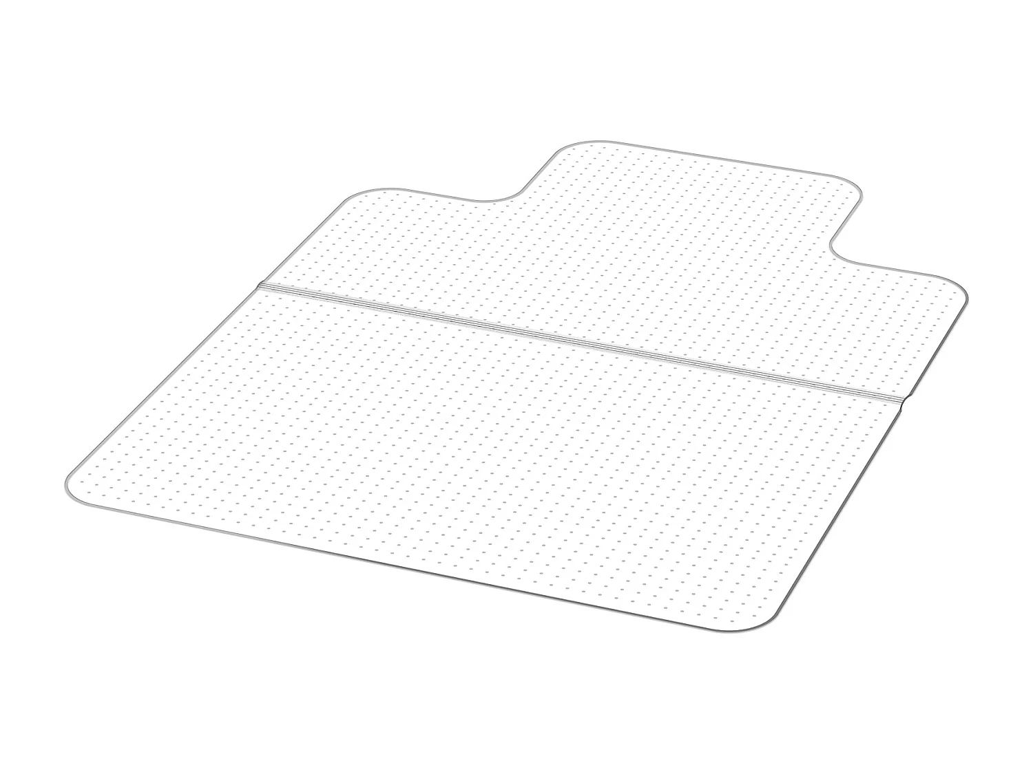 Tapis Chaise de Bureau SucceBuy avec Rebord de 121,9x91,4 cm, Tapis Protège-sol pour Moquettes en Plastique avec Clous, Antidérapant et Facile à Nettoyer