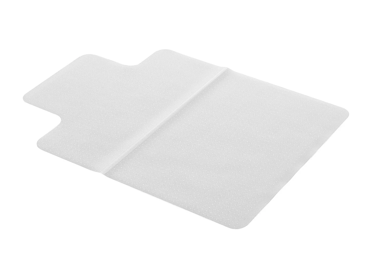 Tapis Chaise de Bureau SucceBuy avec Rebord de 121,9x91,4 cm, Tapis Protège-sol pour Moquettes en Plastique avec Clous, Antidérapant et Facile à Nettoyer