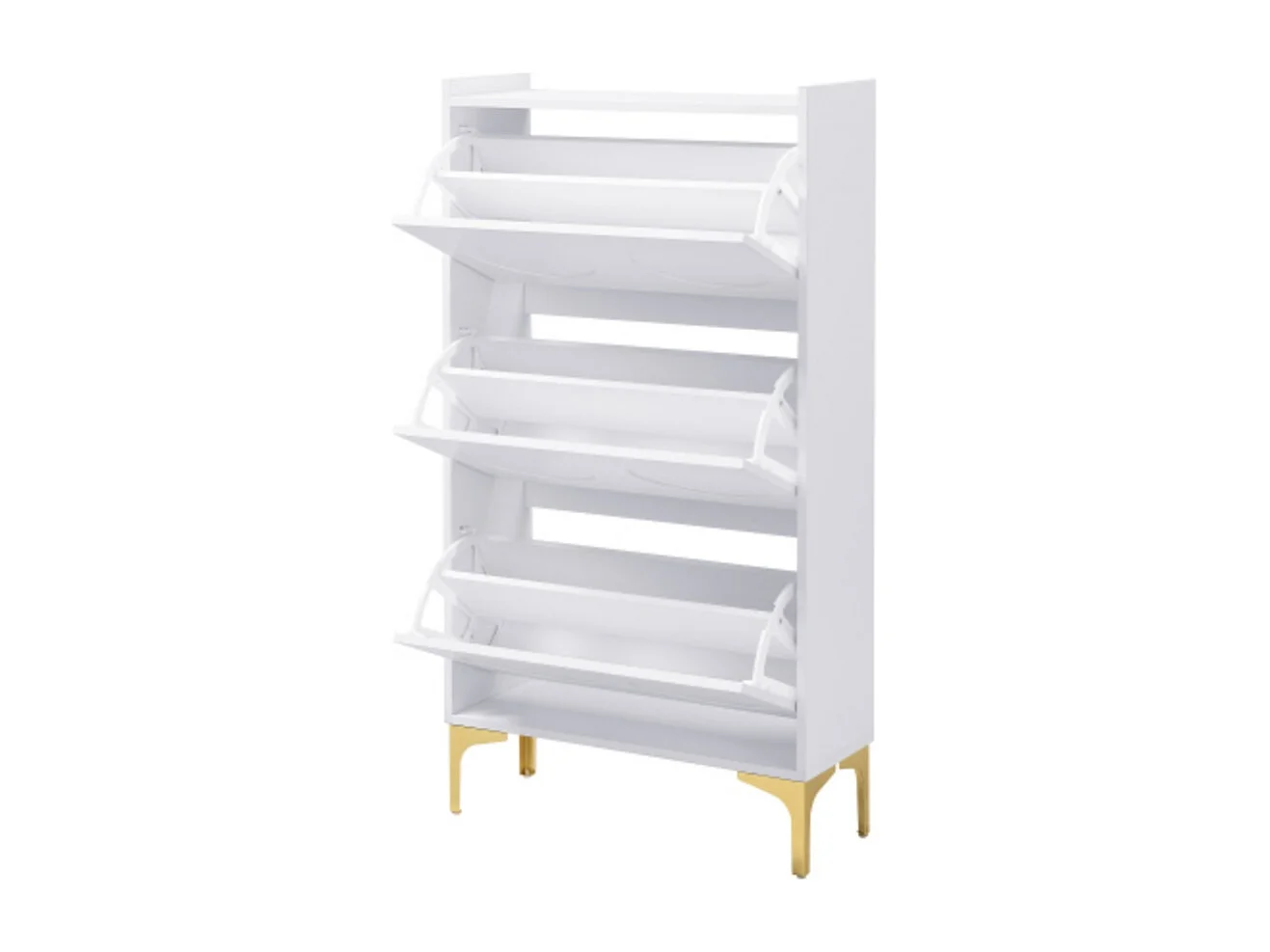 Moderner Schuhschrank,Schuhschränke Dreistöckiges Design mit großem Stauraum,platzsparende Schuhaufbewahrung im Eingangsbereich