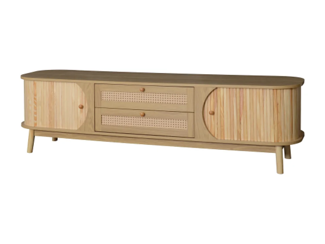 TV-Schrank,TV-Ständer mit Türen und Schubladen,TV-Konsolentisch