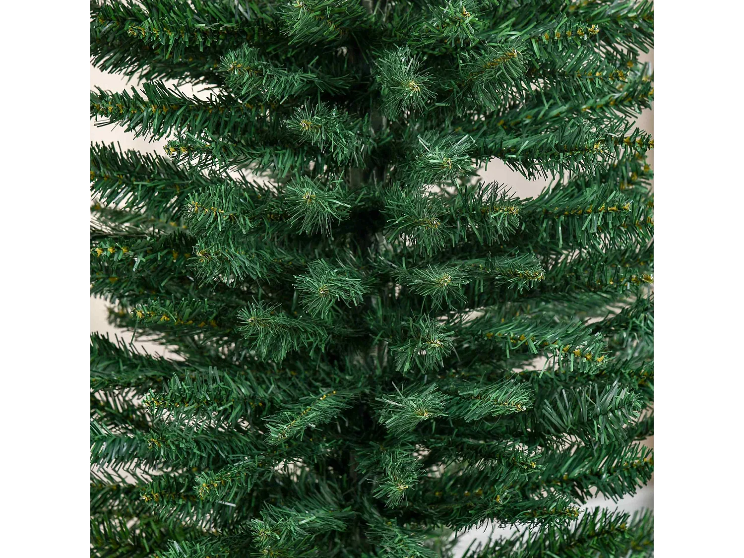 Weihnachtsbaum künstliche, Künstliche Tanne Christbaum, inkl Ständer Weihnachtsstern 2,1 m, Grün