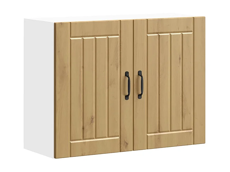 Meuble murale de cuisine chêne artisanal bois ingénierie