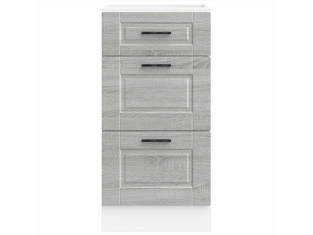 Meuble de cuisine sonoma gris bois d'ingénierie