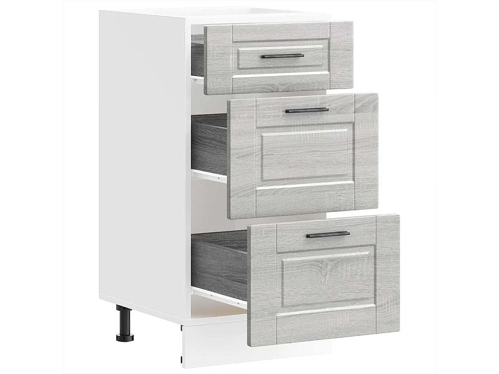 Meuble de cuisine sonoma gris bois d'ingénierie