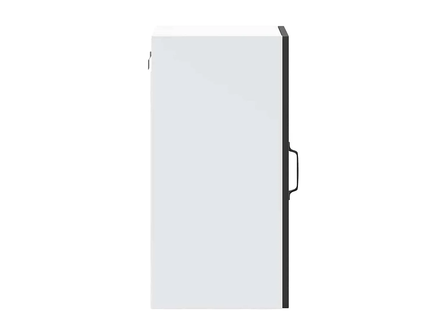 Meuble murale de cuisine avec porte en verre noir