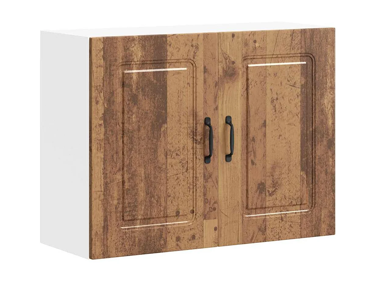 Meuble murale de cuisine vieux bois bois d'ingénierie