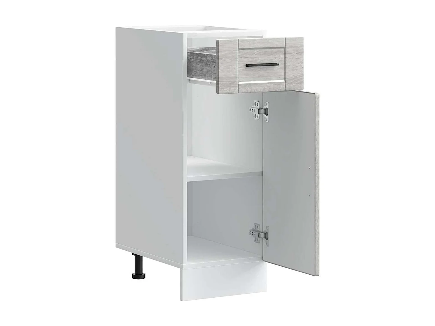 Meuble de cuisine sonoma gris bois d'ingénierie