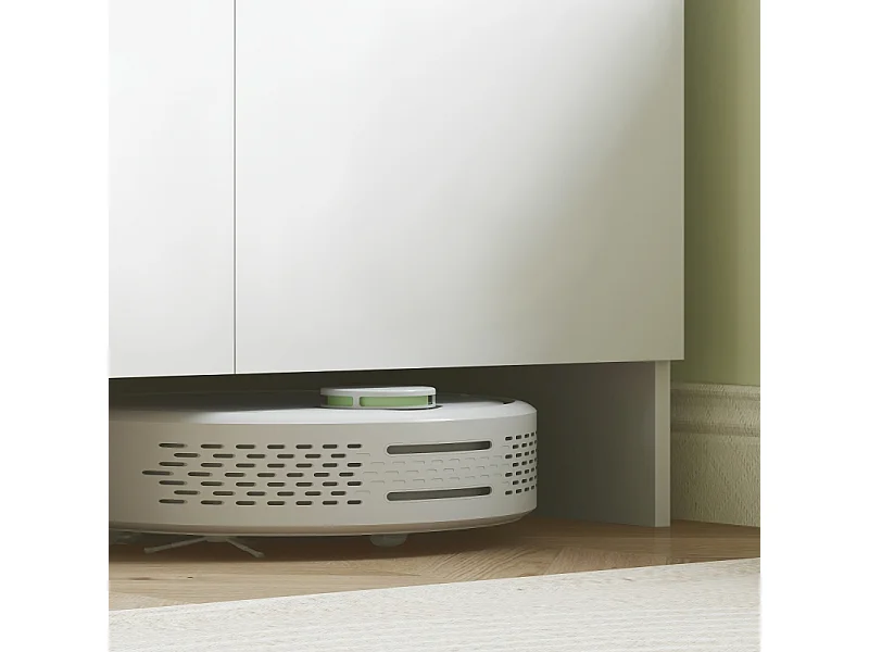 Buffet de cuisine et rangement blanc, étagères et support micro-ondes, multi-usages