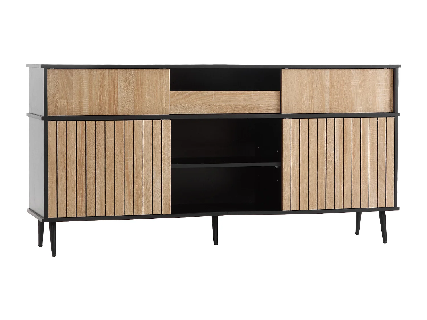 Dressoir - Ladekast met lade en schuifdeur - Opbergkast voor eetkamer, woonkamer