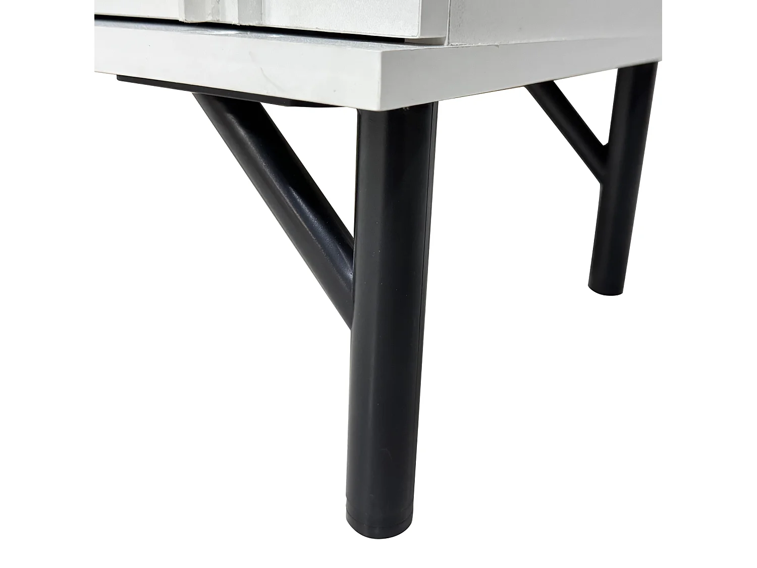 Aparador moderno com 4 portas, frente curva 3D, prateleiras ajustáveis, para sala de estar, 140x34x78cm, branco