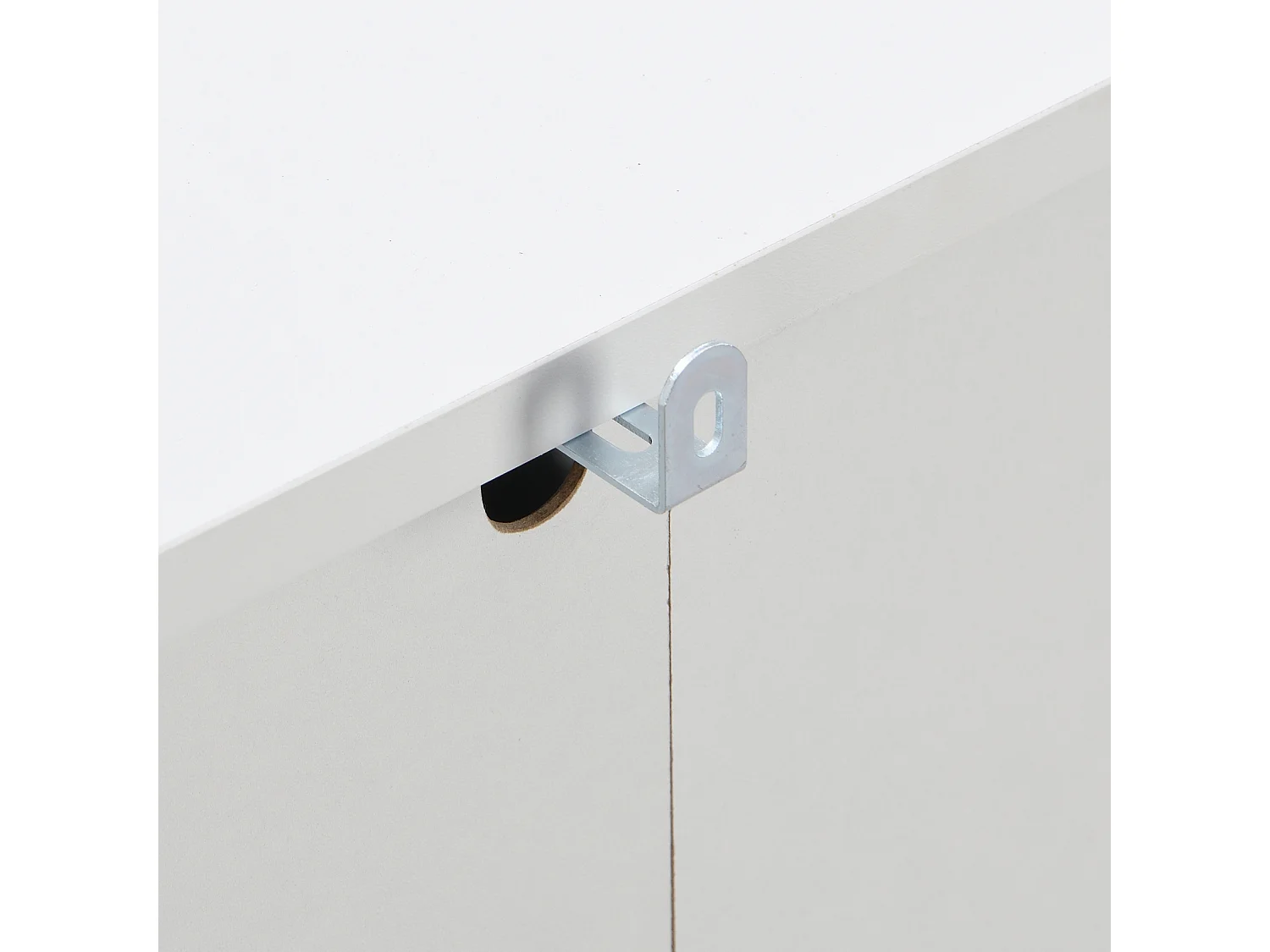 Aparador em rattan - 80 x 80 x 38 cm - com 4 gavetas - versátil para sala de estar, sala de jantar, branco