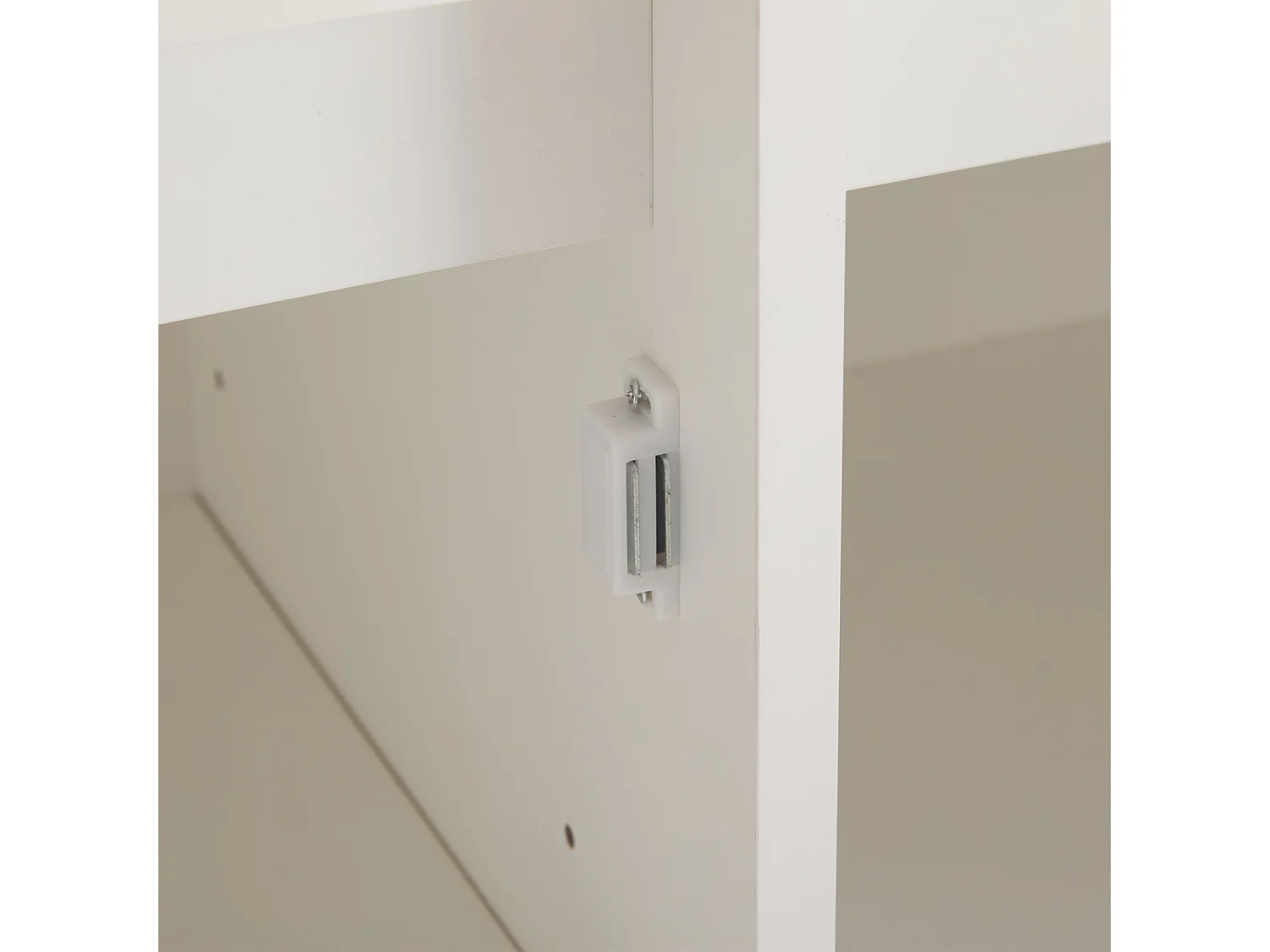 Aparador com 2 portas, 3 gavetas, armário de arrumação para sala de jantar e sala de estar, 120x90x35cm, branco