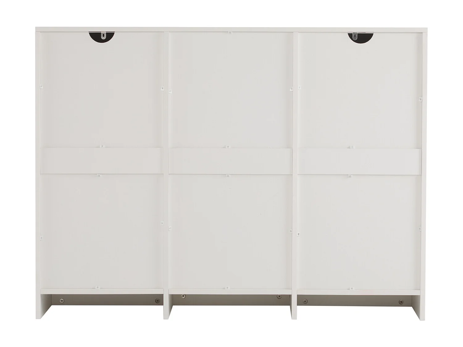 Aparador com 2 portas, 3 gavetas, armário de arrumação para sala de jantar e sala de estar, 120x90x35cm, branco