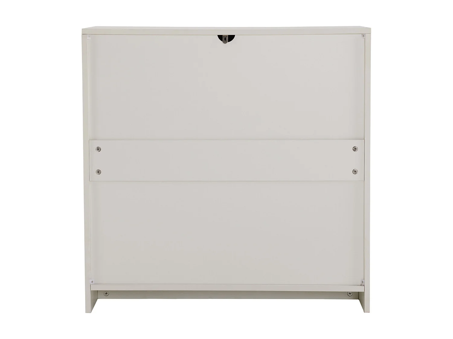 Aparador/Armário 80 x 40 x 80 cm, Armário para Sala de Estar com 2 Portas, Branco Creme