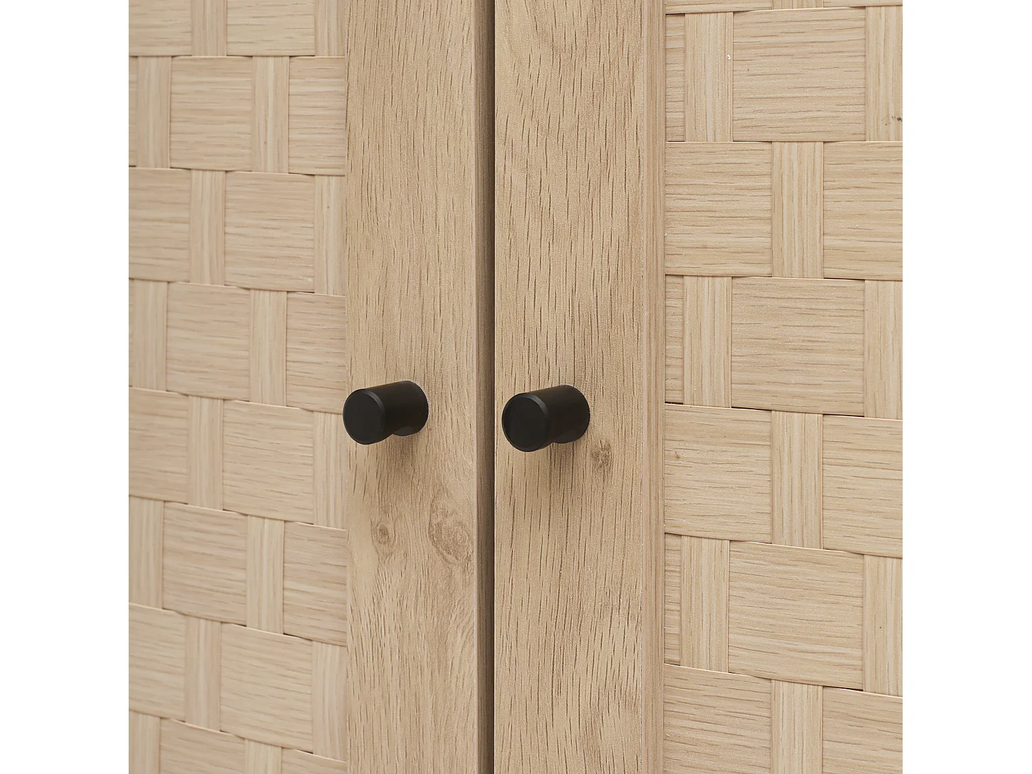 Credenza in legno 150 x 40 x 80 cm, 4 ante, motivo ondulato, mobile moderno per soggiorno/camera da letto