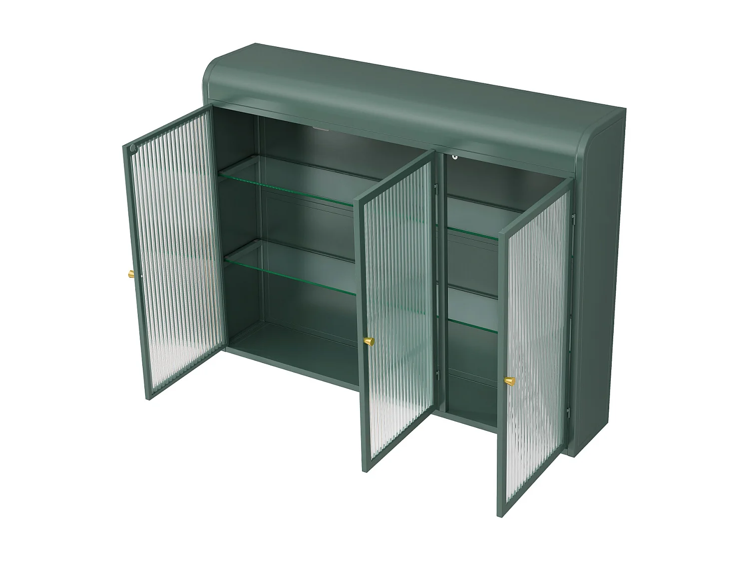 Armário de parede moderno com portas de vidro - para cozinha e banheiro - 90 × 20 × 70 cm, branco