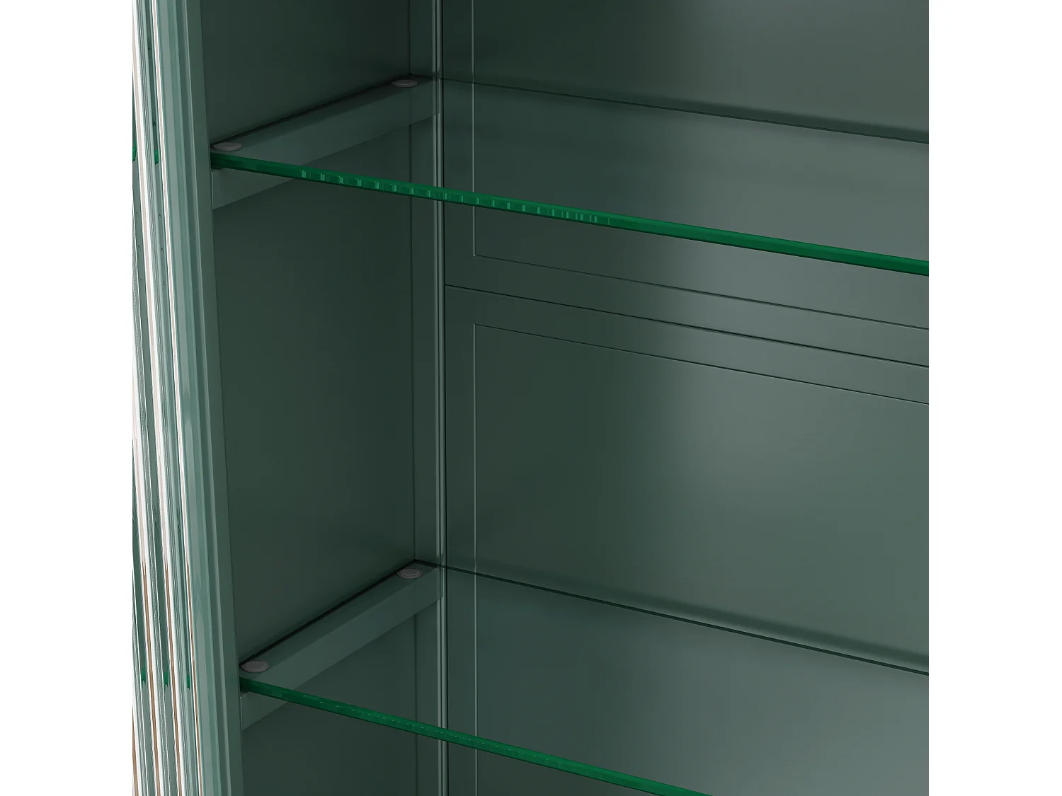 Armário de parede moderno com portas de vidro - para cozinha e banheiro - 90 × 20 × 70 cm, branco