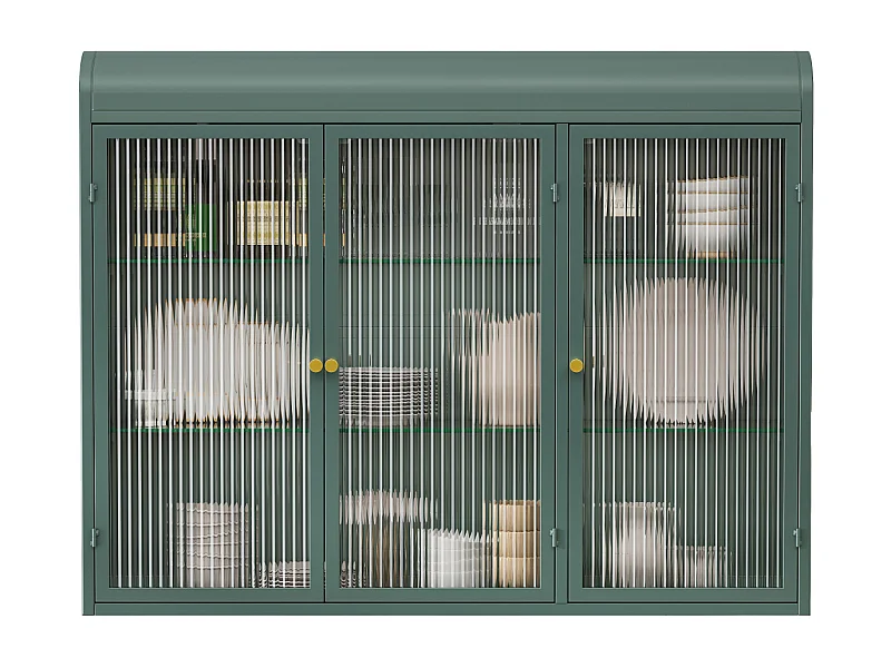 Armário de parede moderno com portas de vidro - para cozinha e banheiro - 90 × 20 × 70 cm, branco