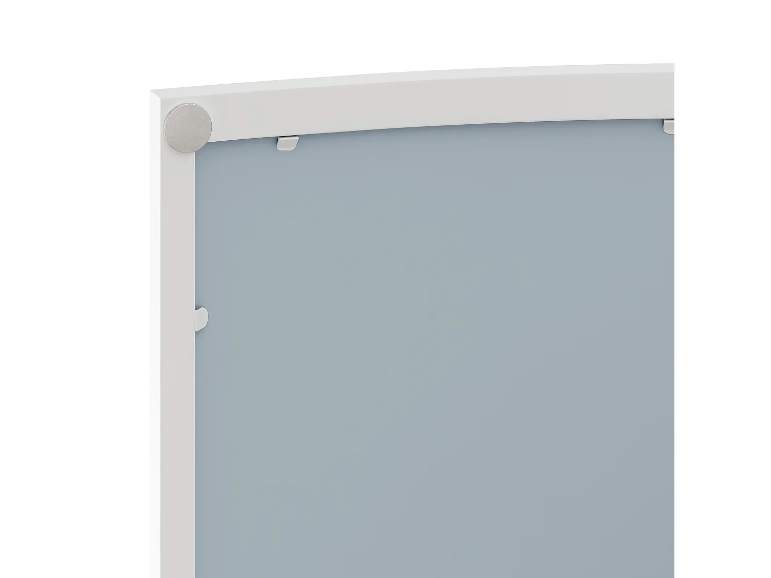 Armoire murale avec 2 portes miroir incurvées et porte-serviettes, métal, 60 × 22,5 × 80cm, Blanc
