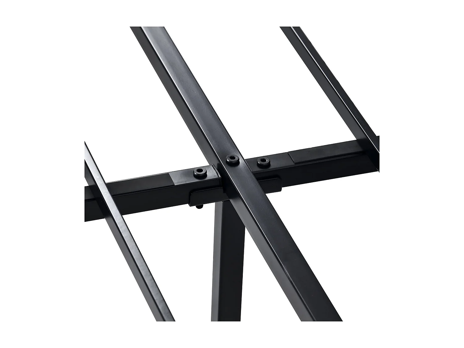 Łóżko dla dorosłych 140x200 cm z regulowanym zagłówkiem i 4 szufladami, metalowy stelaż z listew - czarny len (bez materaca)