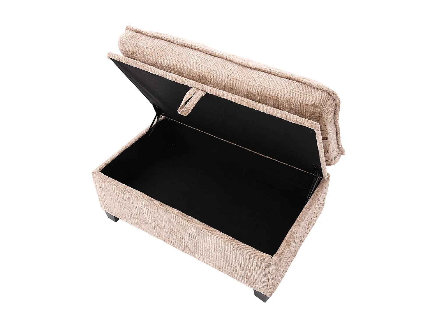 Canapé 3 places, canapé d'angle avec port USB, poches latérales et support pour téléphone - Chenille kaki