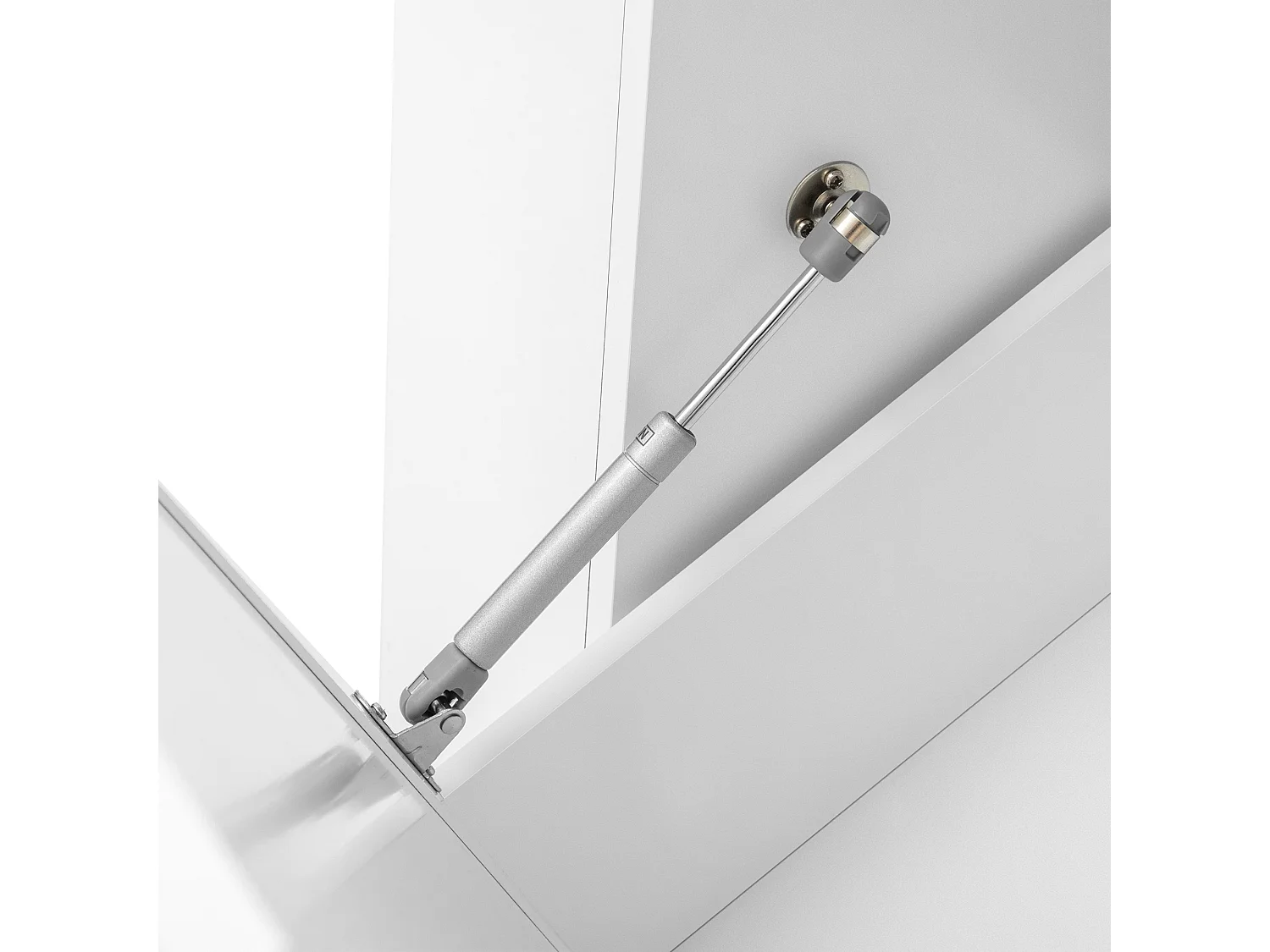 Mobiel keukeneiland met USB-aansluiting en uitklapbaar tafelblad, 2 opberglades - wit