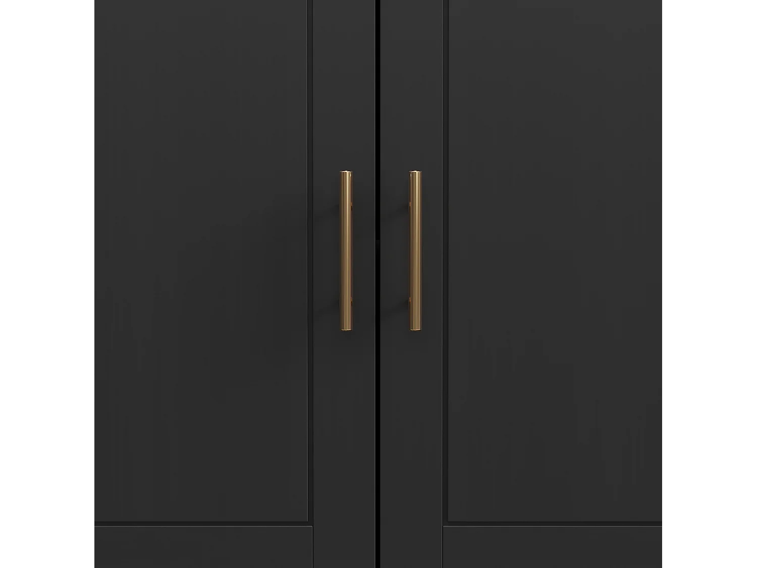 Desserte de cuisine à roulettes, Desserte de cuisine noire avec 2 portes et 3 tiroirs, grands compartiments