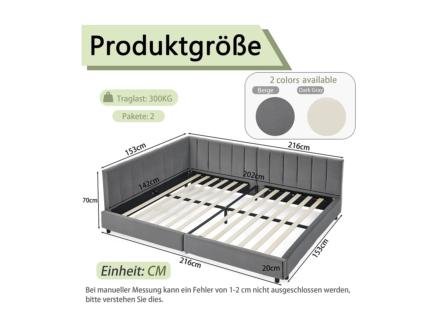 Cama de día 140x200 cm Cama adultos con respaldo y somier de madera - terciopelo gris (sin colchón)
