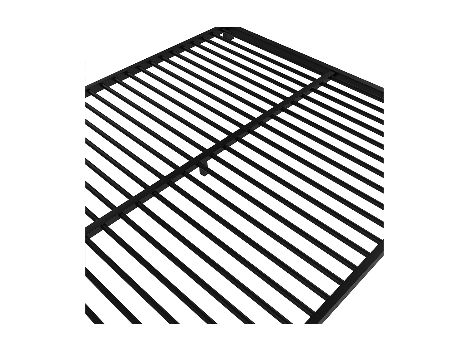 Stapelbed 90/140x200 cm, kinderbed met uitvalbeveiliging en ladder, metaal - zwart (zonder matras)