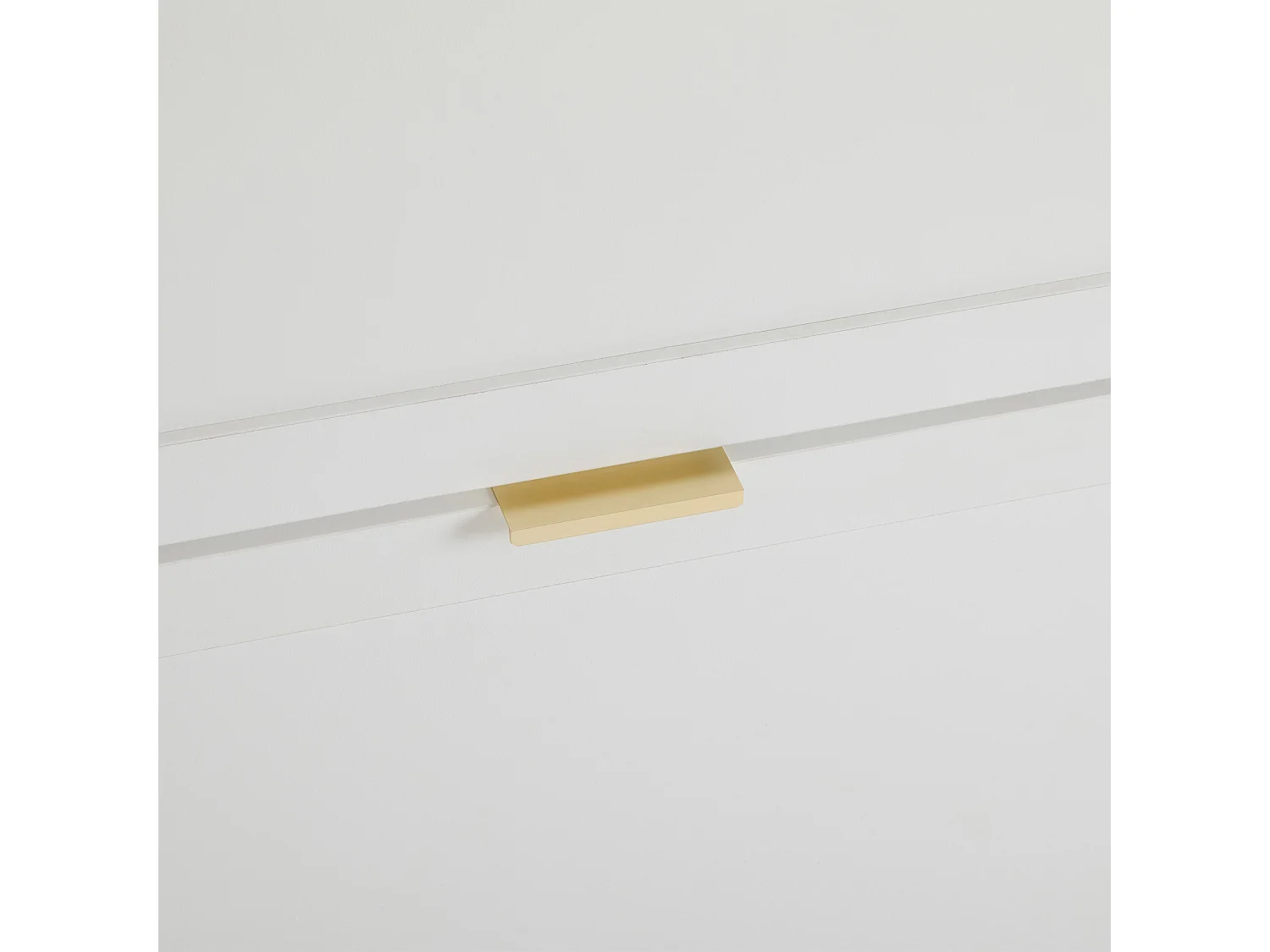 Scarpiera bianca con 4 ante e ripiani aperti - per ingressi e corridoi