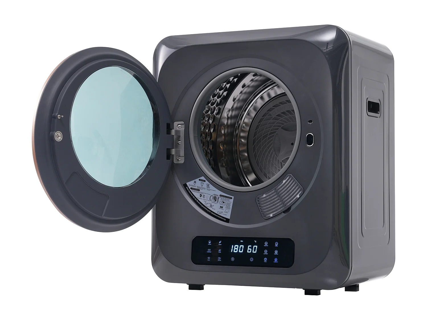 Séchoir à air évacué Séchoir mural avec 6 fonctions, 850 W, classe d'efficacité énergétique G - Gris