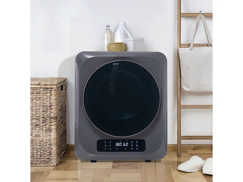 Séchoir à air évacué Séchoir mural avec 6 fonctions, 850 W, classe d'efficacité énergétique G - Gris