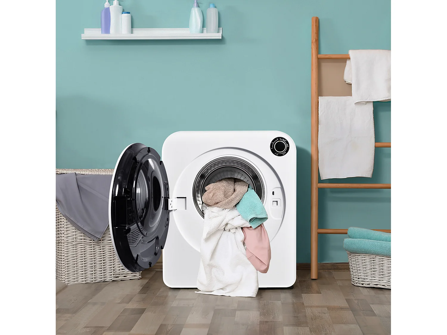 Sèche - linge sèche - linge 830w, 5 Programmes, montage mural possible [Classe énergétique c] - Blanc