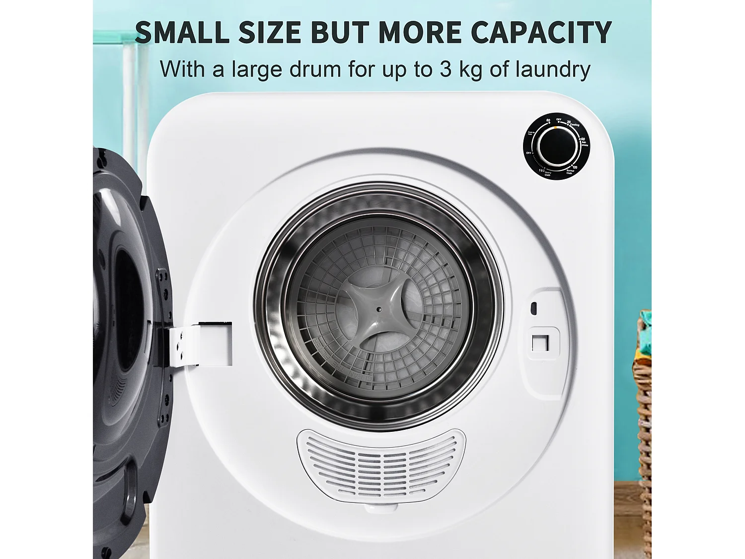 Sèche - linge sèche - linge 830w, 5 Programmes, montage mural possible [Classe énergétique c] - Blanc