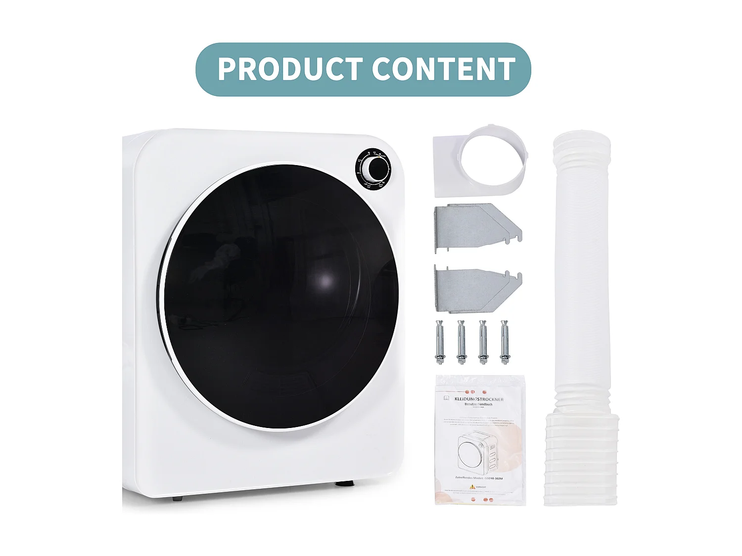 Sèche - linge sèche - linge 830w, 5 Programmes, montage mural possible [Classe énergétique c] - Blanc