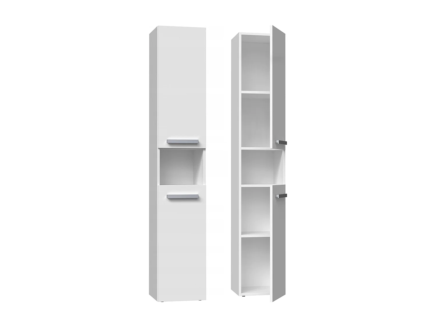 kolomkast nel 1 wit Wit - 31x30x174cm