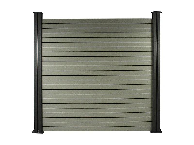 Kit Clôture 1.6 x 1.2m composite - Kit de fixation offert - Gris