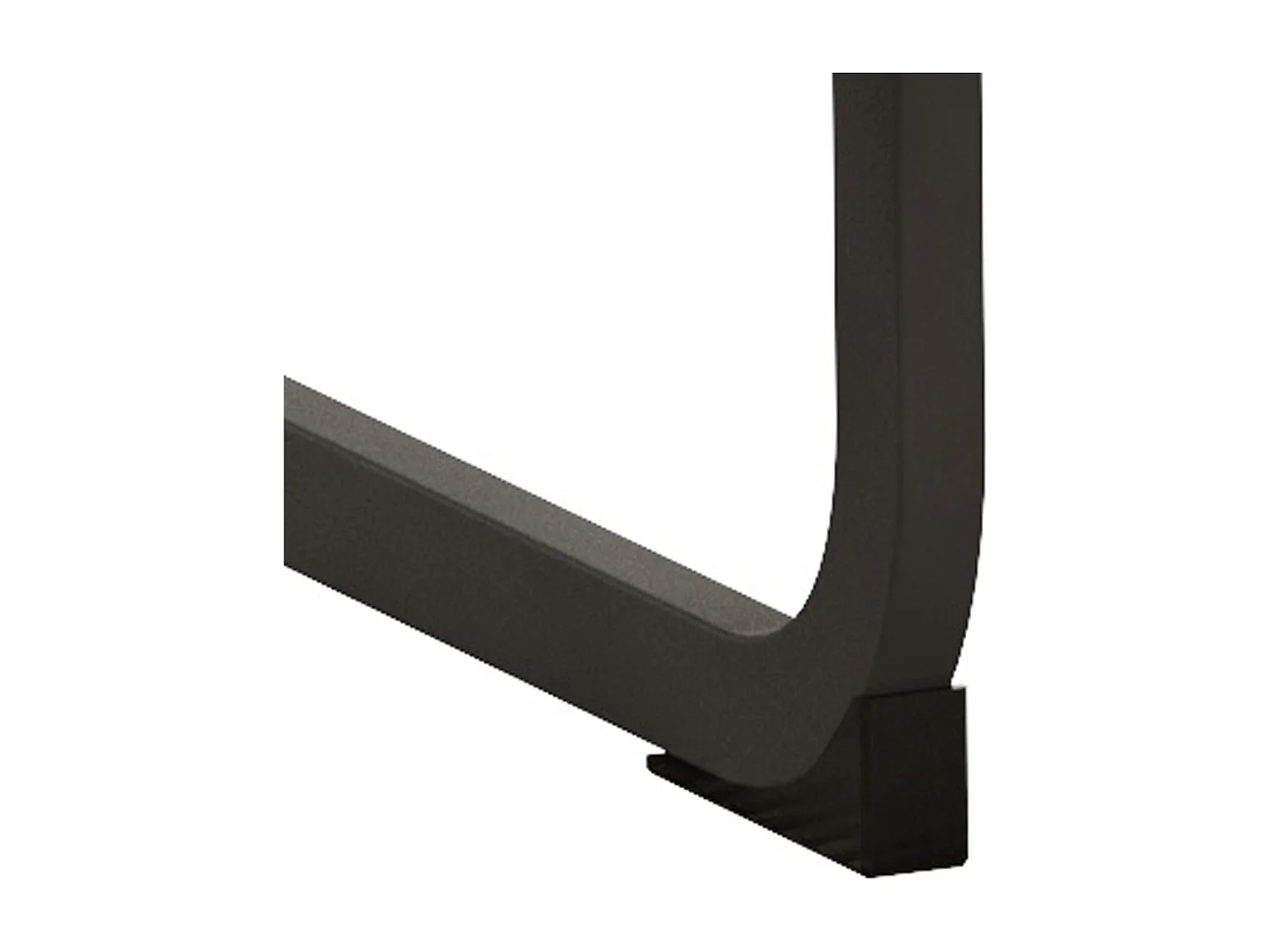 Lot de 2 chaises cantilever en marron - cadre en métal noir