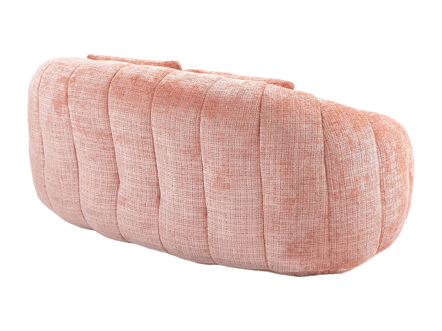 2-zitsbank met kussen - Bank voor volwassenen en kinderen - Roze chenillestof