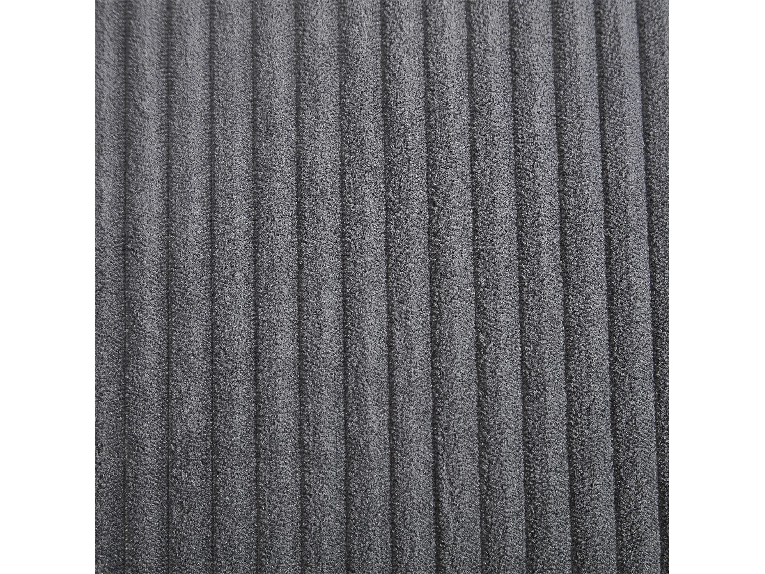 Converteerbare fauteuil met voetenbank en lendenkussen - Houten poten - Donkergrijze stof