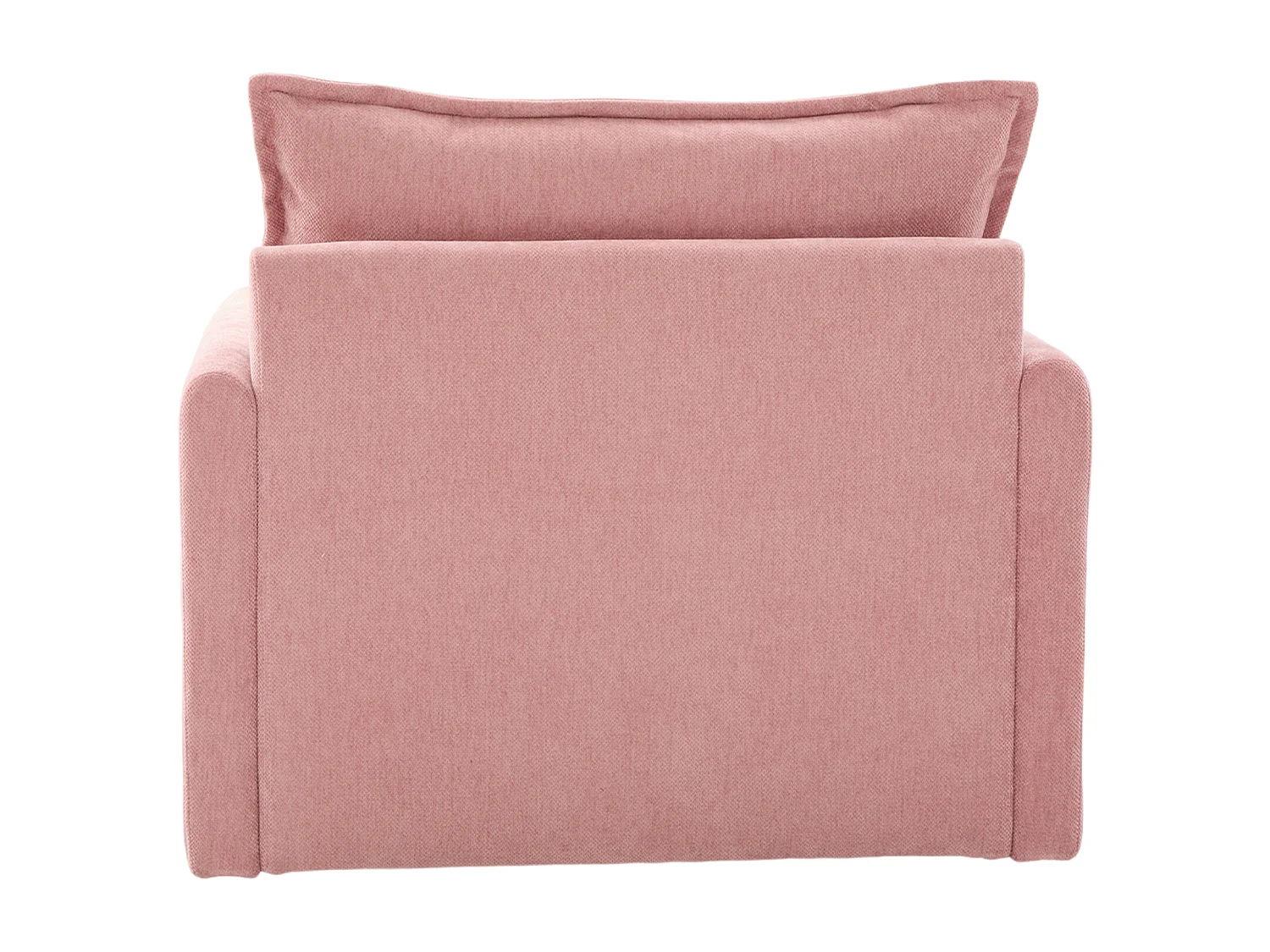 Fauteuil pivotant avec poche latérale - Tissu chenille - Rose