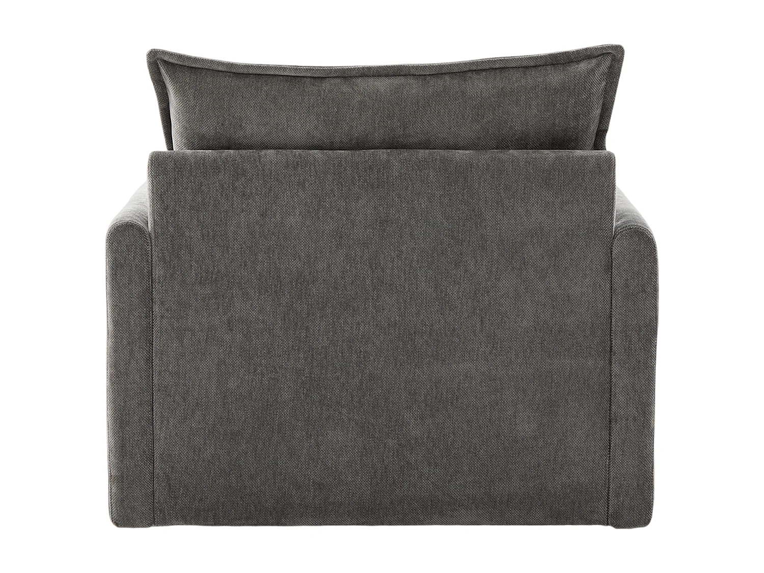 Fauteuil pivotant avec poche latérale - Tissu chenille - Gris