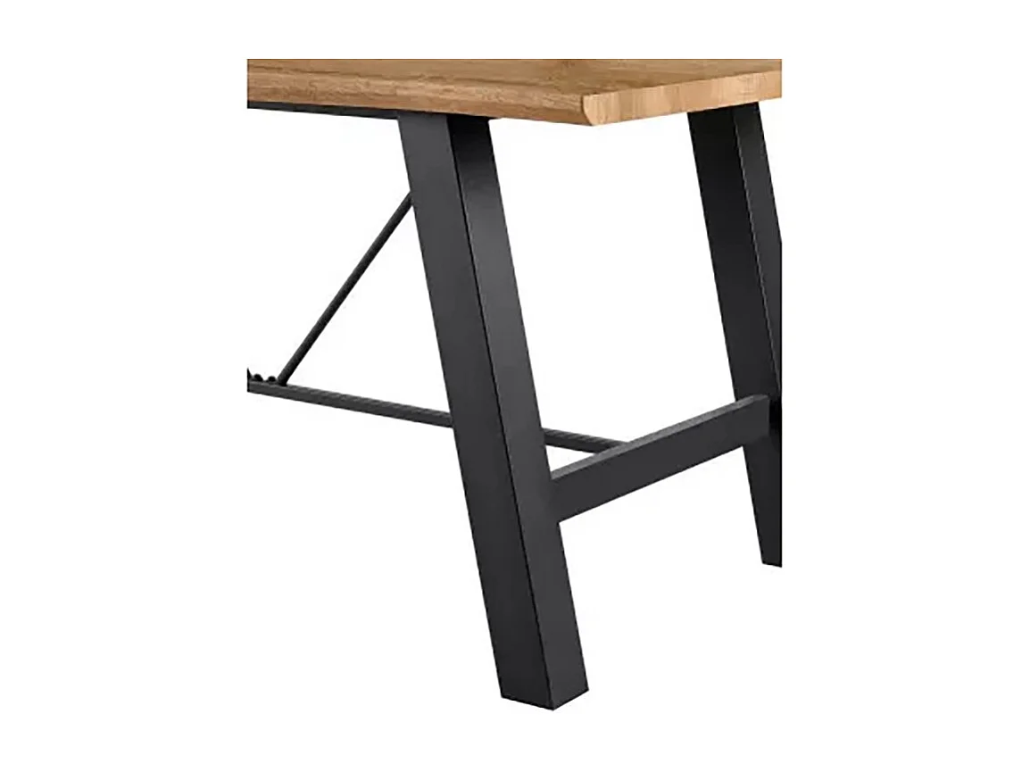 Table à manger 180 x 90 cm Indus pieds métal