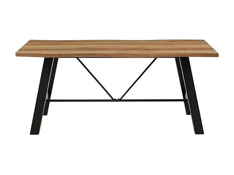 Table à manger 180 x 90 cm Indus pieds métal