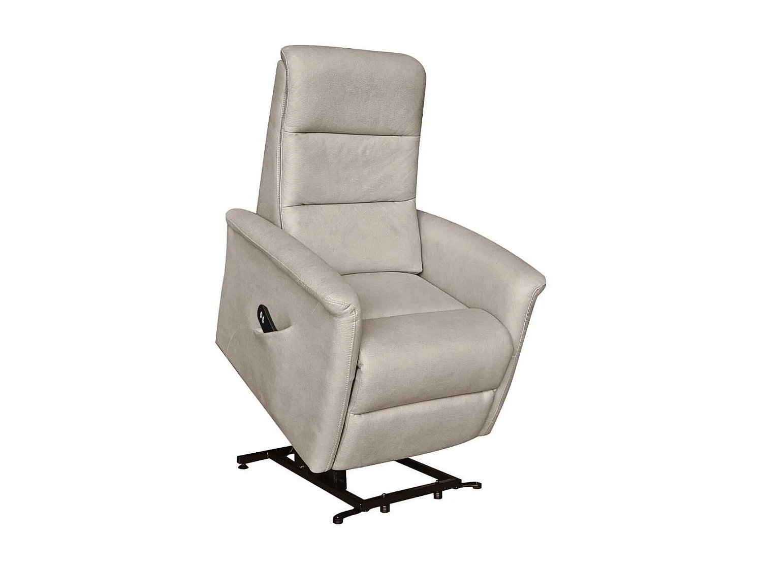 Fauteuil relax électrique releveur mono moteur tissu micro peau mastic - MAGIX